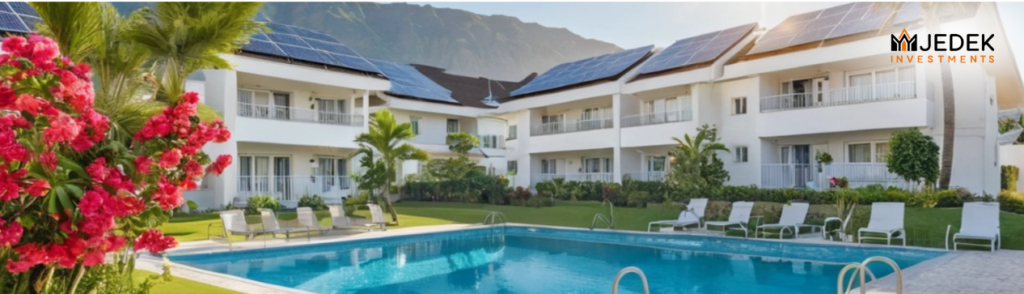 Sustainable green real estate in the Dominican Republic with focus on ROI for commercial and residential properties.