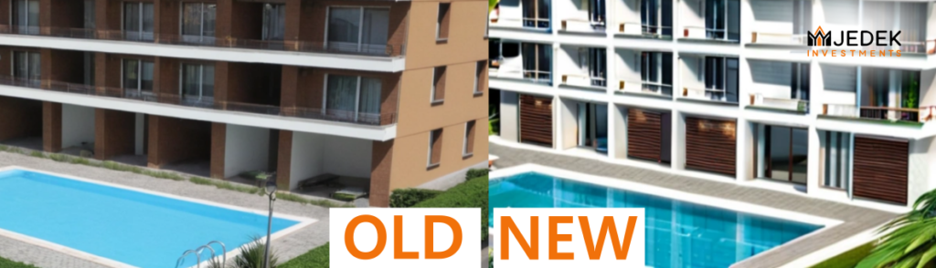 Renovated 3-bedroom apartment complex in Sosua designed for expat rentals.